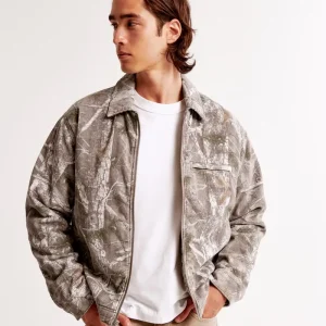 Cropped Zip Workwear Jacket